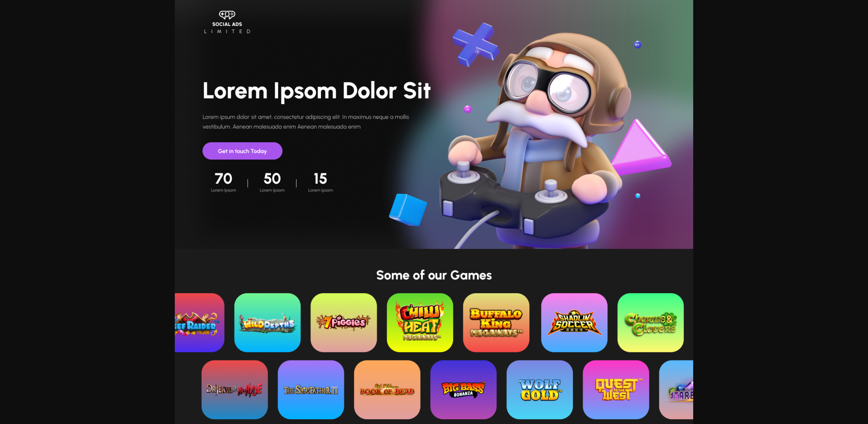 Social Ads Limited – Custom WordPress Theme